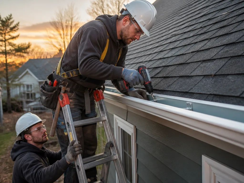 Storm Damage Gutter Repair